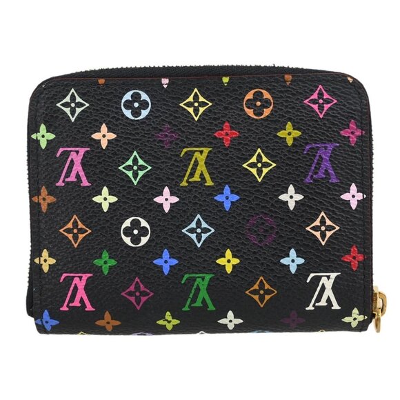 Louis Vuitton Black Multicolor Zippy Coin Purse Wallet M93740 TS1132 184668 - Picture 6 of 7